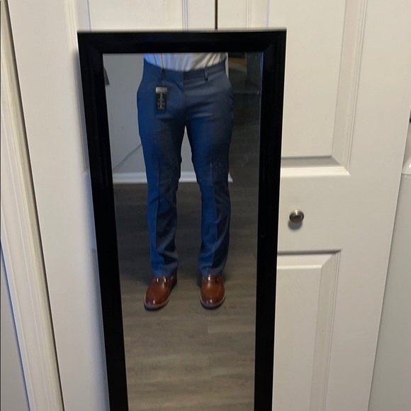 Alfani Other - Steel Blue Flat Front Stretch Dress Pant